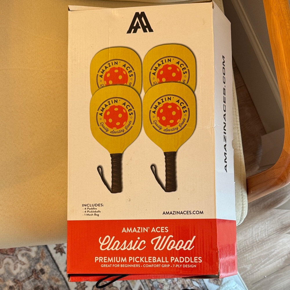 Yellow Pickleball Paddles Set